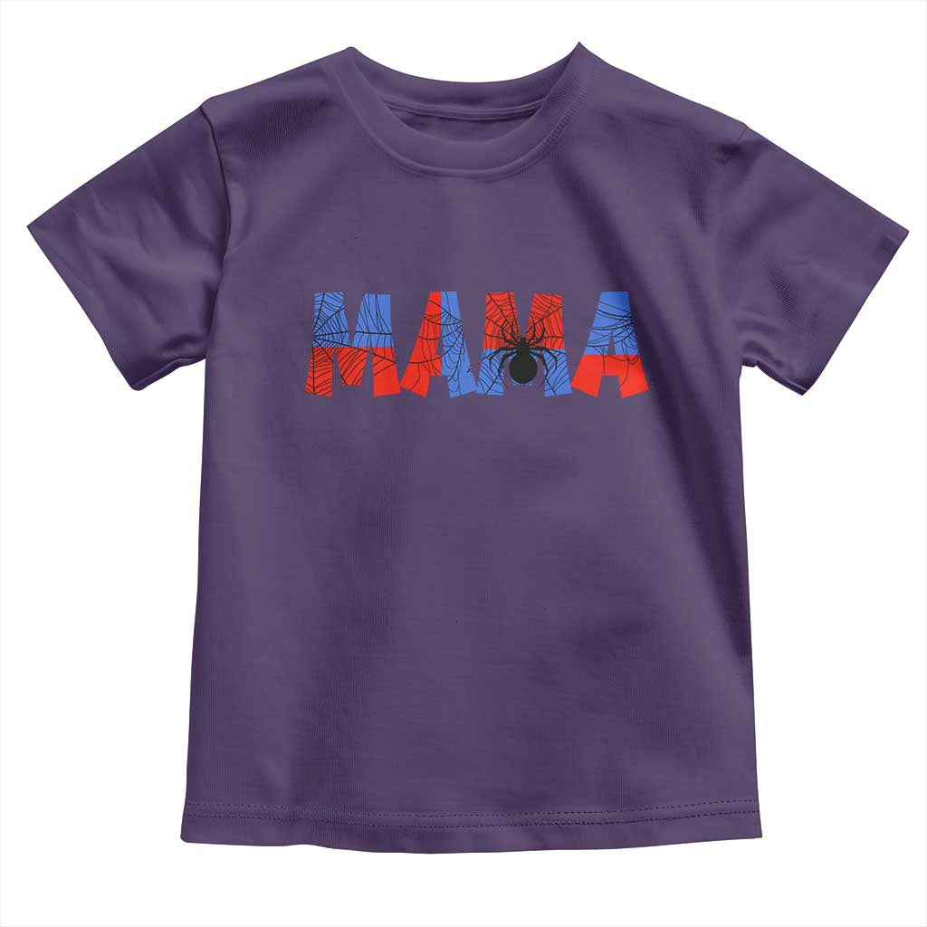 Spooky Mama Spider Web Toddler T Shirt Cute Halloween Mom Gift