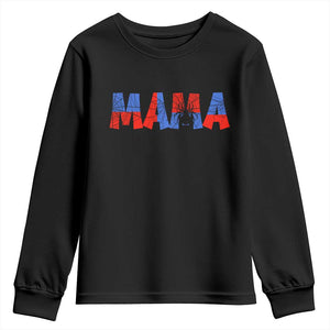 Spooky Mama Spider Web Youth Sweatshirt Cute Halloween Mom Gift