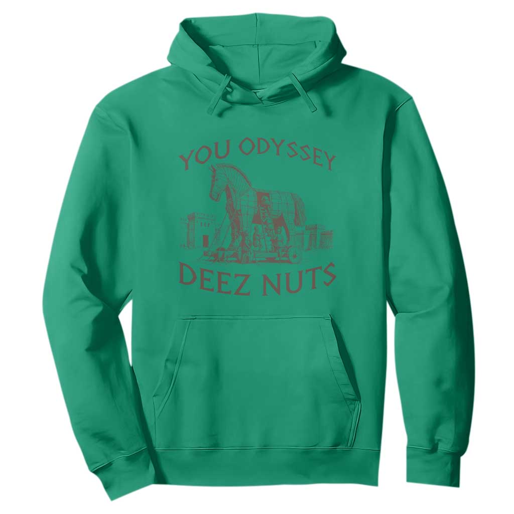 Funny You Odyssey Deez Nuts Trojan Horse Hoodie Ancient Greek History Meme Humor Gift