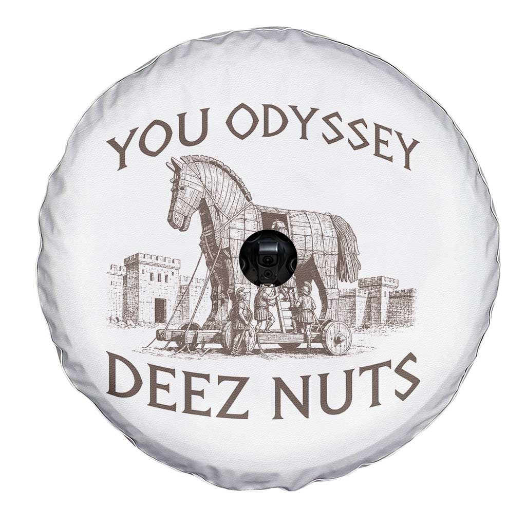 Funny You Odyssey Deez Nuts Trojan Horse Spare Tire Cover Ancient Greek History Meme Humor Gift TS12 Print Your Wear