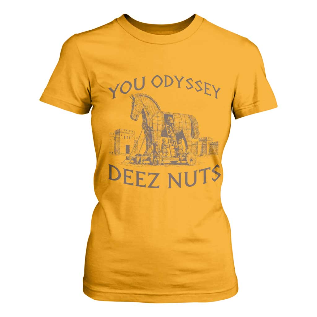 Funny You Odyssey Deez Nuts Trojan Horse T Shirt For Women Ancient Greek History Meme Humor Gift