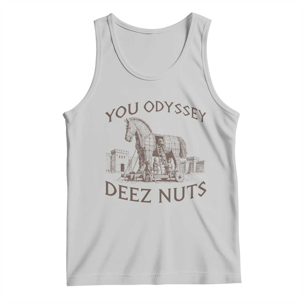 Funny You Odyssey Deez Nuts Trojan Horse Tank Top Ancient Greek History Meme Humor Gift