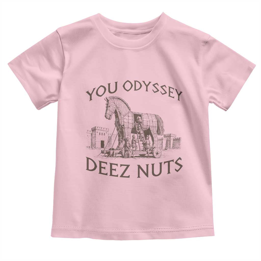 Funny You Odyssey Deez Nuts Trojan Horse Toddler T Shirt Ancient Greek History Meme Humor Gift