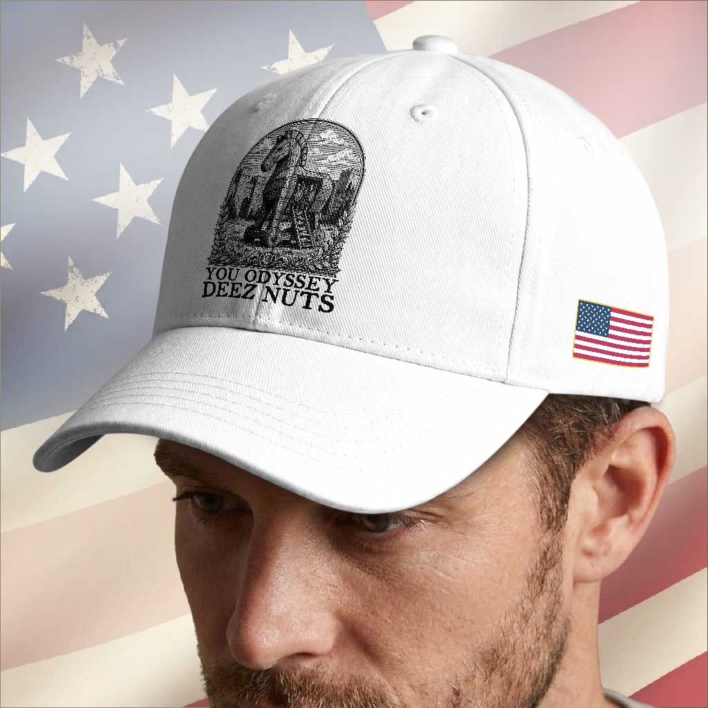 Funny You Odyssey Deez Nuts Trojan Horse Baseball Cap Ancient Greek History Gift