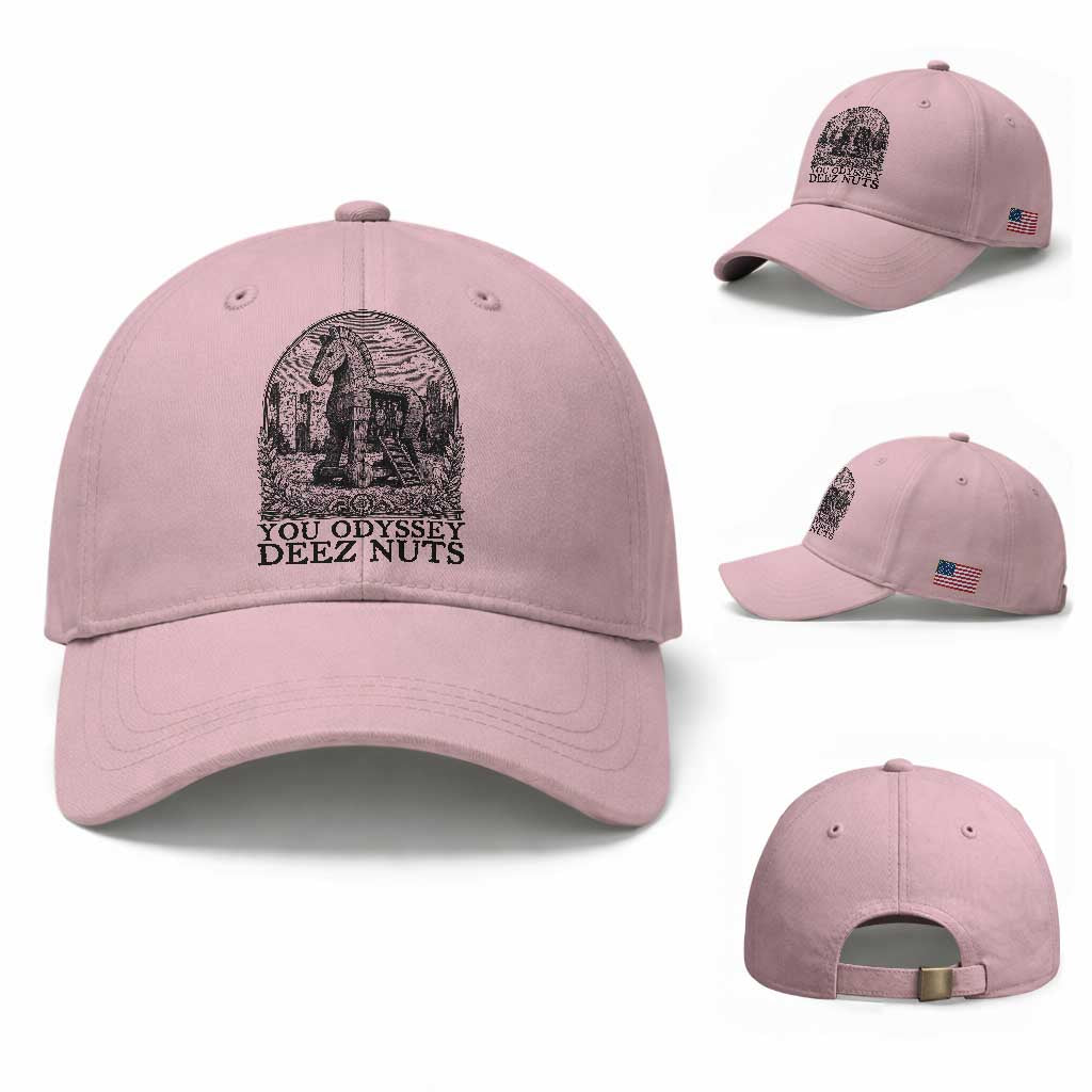 Funny You Odyssey Deez Nuts Trojan Horse Baseball Cap Ancient Greek History Gift