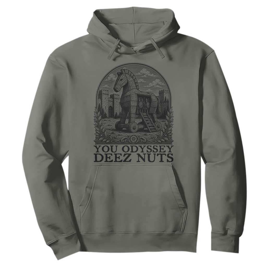 Funny You Odyssey Deez Nuts Trojan Horse Hoodie Ancient Greek History Gift