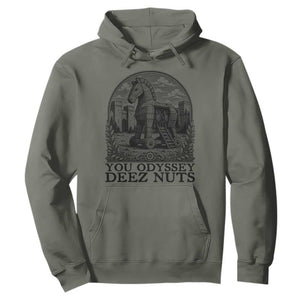 Funny You Odyssey Deez Nuts Trojan Horse Hoodie Ancient Greek History Gift