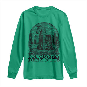 Funny You Odyssey Deez Nuts Trojan Horse Long Sleeve Shirt Ancient Greek History Gift