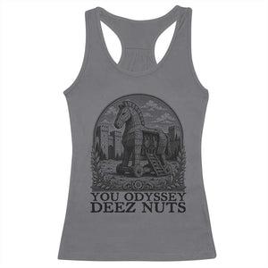 Funny You Odyssey Deez Nuts Trojan Horse Racerback Tank Top Ancient Greek History Gift
