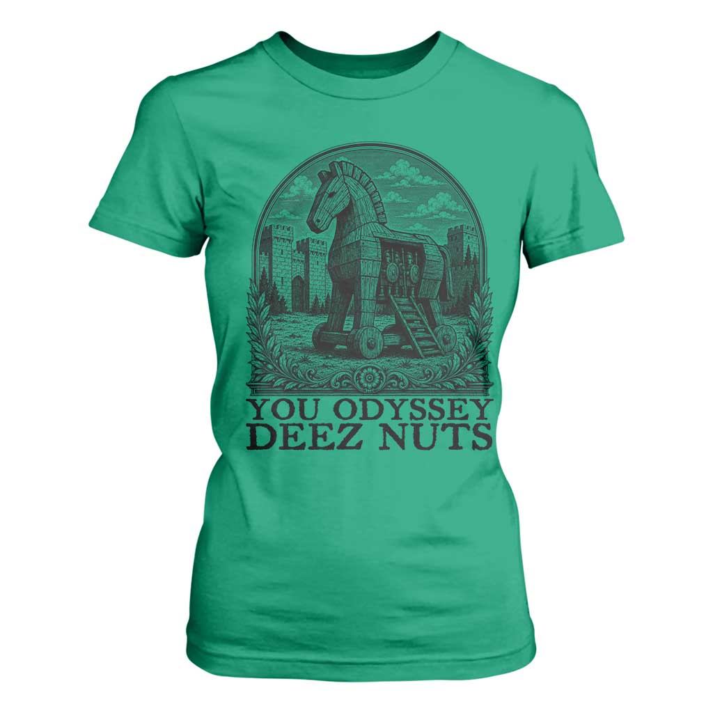 Funny You Odyssey Deez Nuts Trojan Horse T Shirt For Women Ancient Greek History Gift