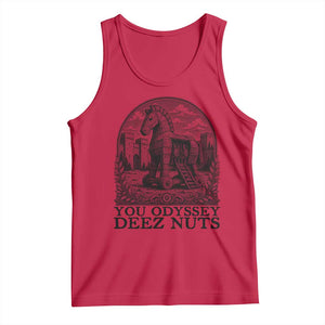 Funny You Odyssey Deez Nuts Trojan Horse Tank Top Ancient Greek History Gift