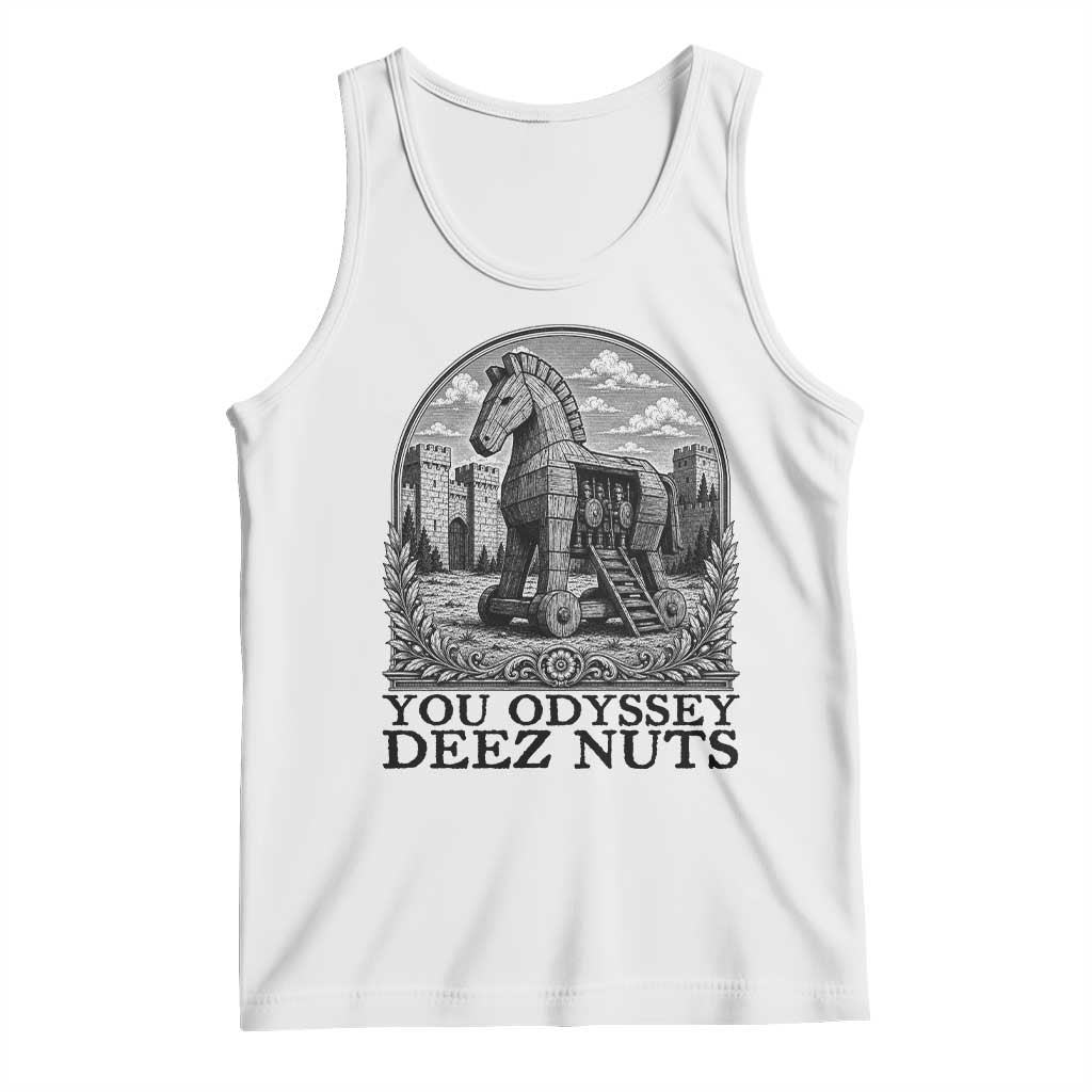 Funny You Odyssey Deez Nuts Trojan Horse Tank Top Ancient Greek History Gift