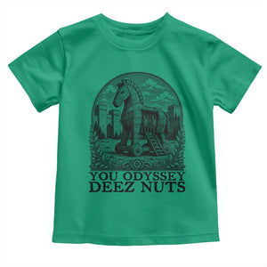 Funny You Odyssey Deez Nuts Trojan Horse Toddler T Shirt Ancient Greek History Gift