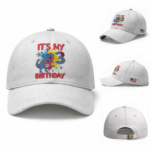 Dino Spider Its My 3rd Birthday Baseball Cap Dinosaur Gift For Boys