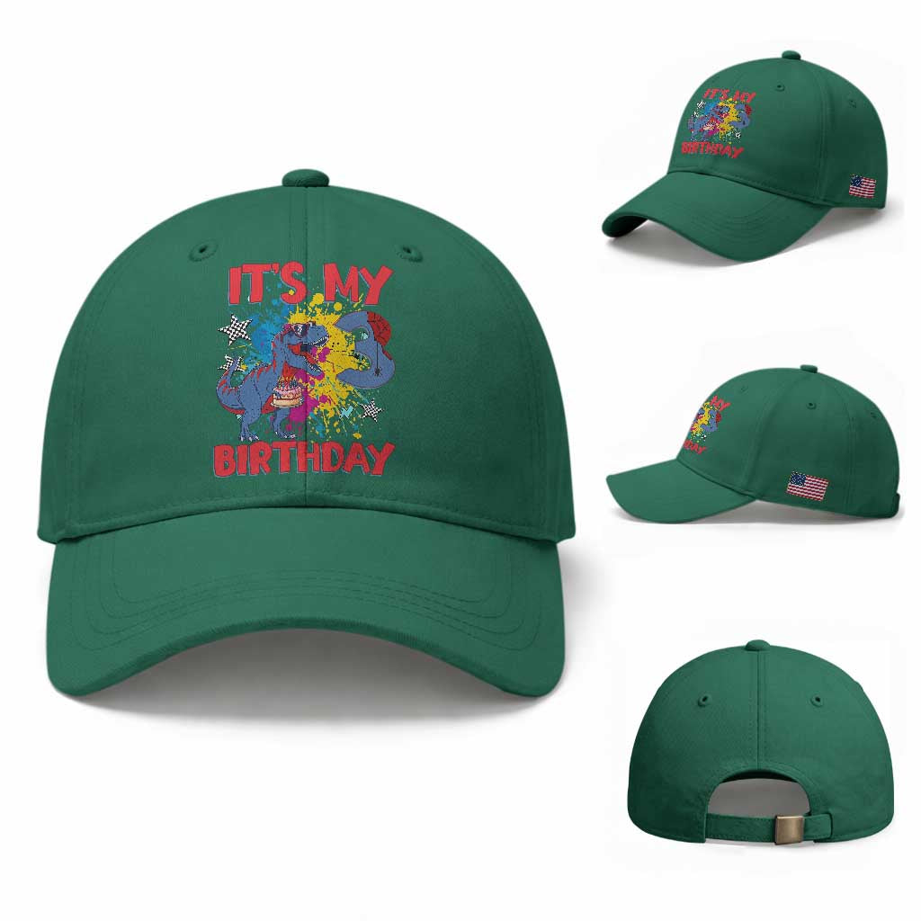 Dino Spider Its My 3rd Birthday Baseball Cap Dinosaur Gift For Boys