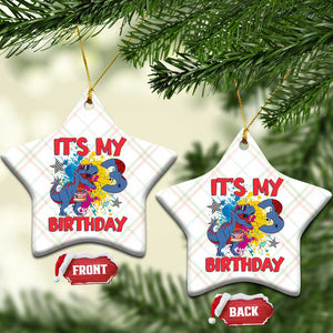 Dino Spider Its My 3rd Birthday Ceramic Ornament Dinosaur Gift For Boys