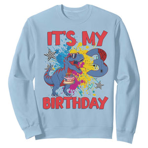Dino Spider Its My 3rd Birthday Sweatshirt Dinosaur Gift For Boys