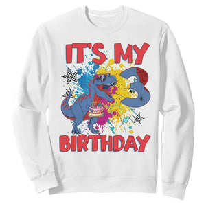 Dino Spider Its My 3rd Birthday Sweatshirt Dinosaur Gift For Boys