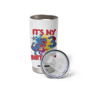 Dino Spider Its My 3rd Birthday Tumbler Cup Dinosaur Gift For Boys TS12 Print Your Wear