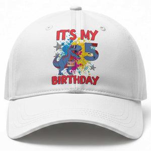 Dino Spider Its My 5th Birthday Baseball Cap Dinosaur Gift For Boys