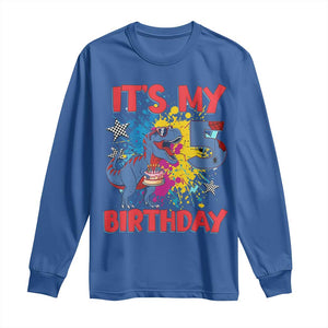 Dino Spider Its My 5th Birthday Long Sleeve Shirt Dinosaur Gift For Boys
