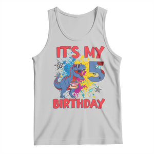 Dino Spider Its My 5th Birthday Tank Top Dinosaur Gift For Boys