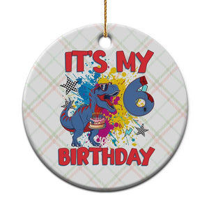 Dino Spider Its My 6th Birthday Ceramic Ornament Dinosaur Gift For Boys