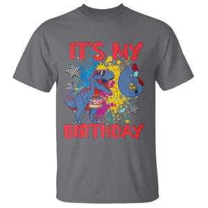 Dino Spider Its My 6th Birthday T Shirt Dinosaur Gift For Boys