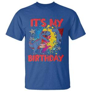 Dino Spider Its My 7th Birthday T Shirt Dinosaur Gift For Boys