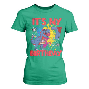 Dino Spider Its My 7th Birthday T Shirt For Women Dinosaur Gift For Boys