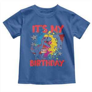 Dino Spider Its My 7th Birthday Toddler T Shirt Dinosaur Gift For Boys