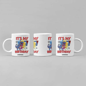 Dino Spider Its My 7th Birthday Coffee Mug Dinosaur Gift For Boys TS12 Print Your Wear