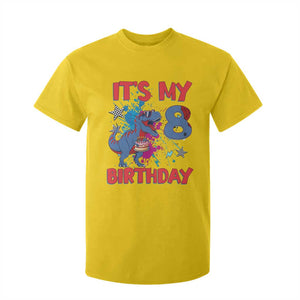 Dino Spider Its My 8th Birthday T Shirt For Kid Dinosaur Gift For Boys