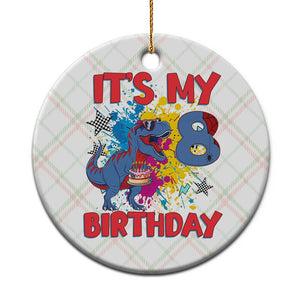 Dino Spider Its My 8th Birthday Ceramic Ornament Dinosaur Gift For Boys
