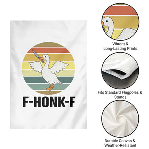 F Honk F Goose With Knife Garden Flag Funny Chaotic Meme Gift TS12 Print Your Wear