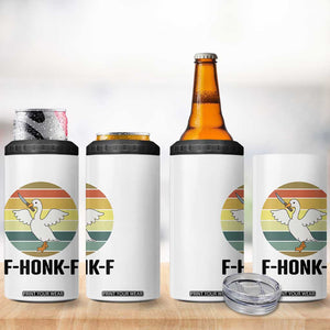 F Honk F Goose With Knife 4 in 1 Can Cooler Tumbler Funny Chaotic Meme Gift TS12 Print Your Wear