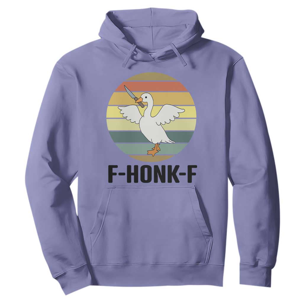 F Honk F Goose With Knife Hoodie Funny Chaotic Meme Gift TS12 Violet Print Your Wear