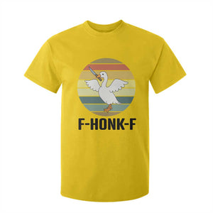 F Honk F Goose With Knife T Shirt For Kid Funny Chaotic Meme Gift - Print Your Wear