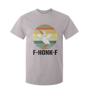 F Honk F Goose With Knife T Shirt For Kid Funny Chaotic Meme Gift - Print Your Wear