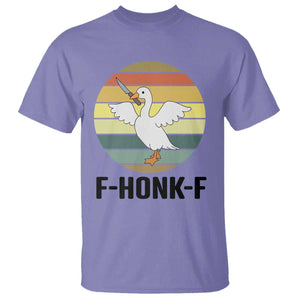 F Honk F Goose With Knife T Shirt Funny Chaotic Meme Gift TS12 Violet Print Your Wear