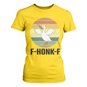 F Honk F Goose With Knife T Shirt For Women Funny Chaotic Meme Gift TS12 Daisy Print Your Wear
