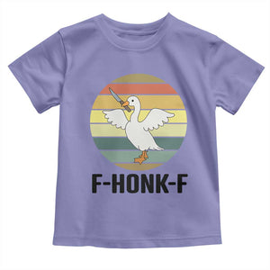 F Honk F Goose With Knife Toddler T Shirt Funny Chaotic Meme Gift TS12 Violet Print Your Wear