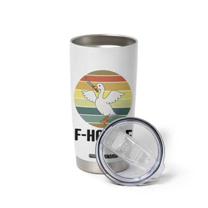 F Honk F Goose With Knife Tumbler Cup Funny Chaotic Meme Gift TS12 Print Your Wear