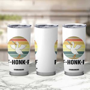 F Honk F Goose With Knife Tumbler Cup Funny Chaotic Meme Gift TS12 Print Your Wear