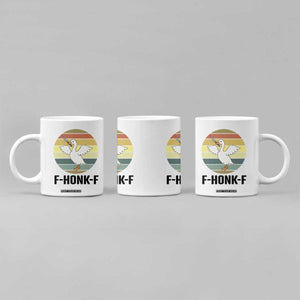 F Honk F Goose With Knife Coffee Mug Funny Chaotic Meme Gift TS12 Print Your Wear