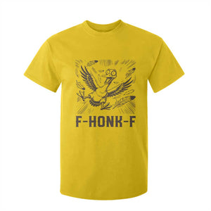 F Honk F Goose Lover T Shirt For Kid Funny Silly Chaotic Gift - Print Your Wear
