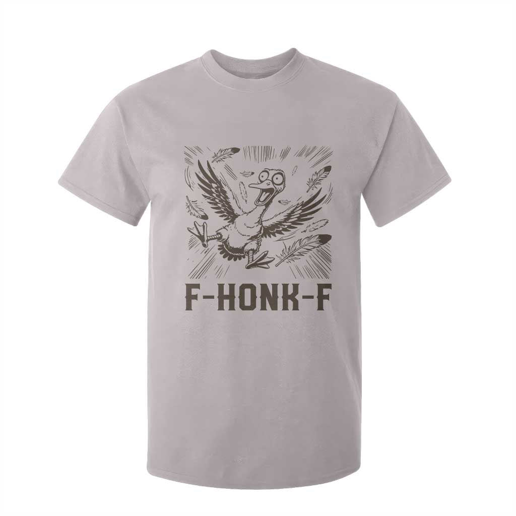 F Honk F Goose Lover T Shirt For Kid Funny Silly Chaotic Gift TS12 Ice Gray Print Your Wear