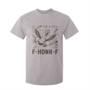 F Honk F Goose Lover T Shirt For Kid Funny Silly Chaotic Gift TS12 Ice Gray Print Your Wear