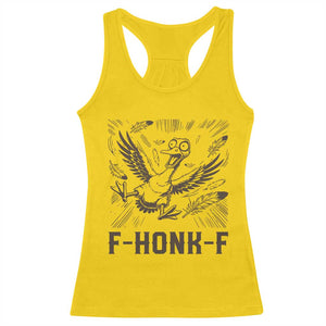 F Honk F Goose Lover Racerback Tank Top Funny Silly Chaotic Gift TS12 Daisy Print Your Wear