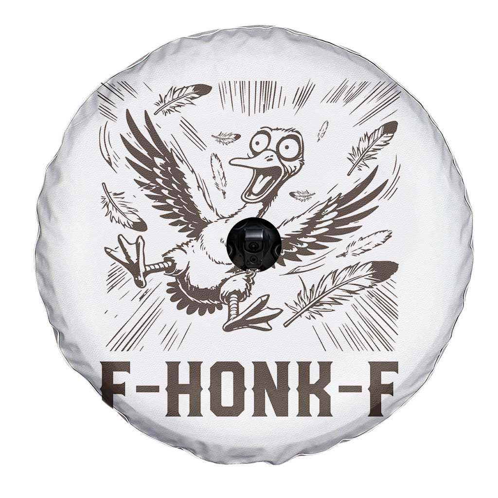 F Honk F Goose Lover Spare Tire Cover Funny Silly Chaotic Gift TS12 Print Your Wear